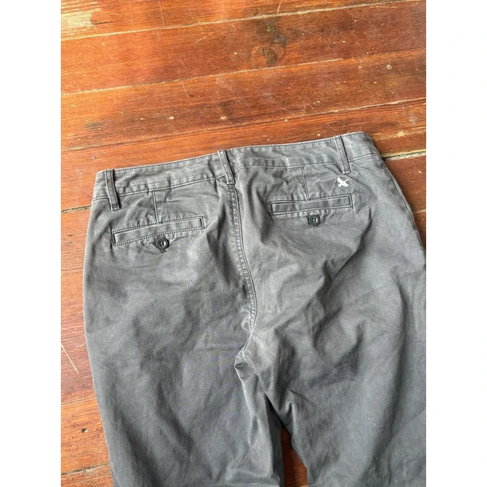 Eddie Bauer‎ Lined Pants Womens 4 Gray Boyfriend Relaxed Legend Wash Chino